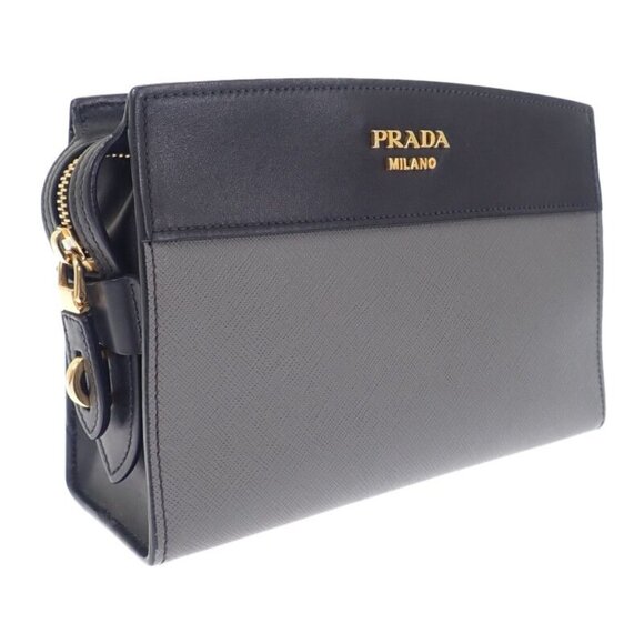 Prada Esplanade Bag 1 Bh043 Shoulder Bag Saffiano Gray Black main image 3